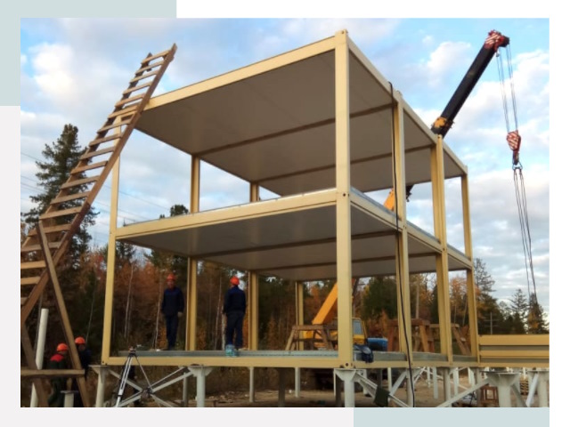 Строительство модульных здания Стрежевой