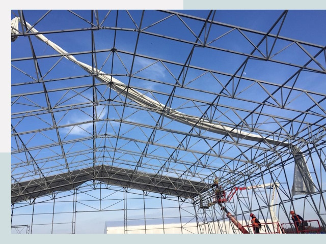 Шатровые ангары от 612 руб. в Стрежевом и Томской области