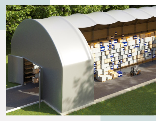 Тентовые ангары в Стрежевом