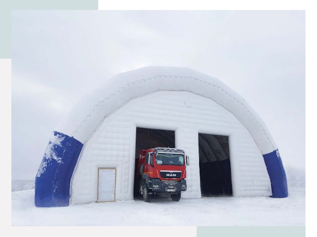 Мобильные ангары в Стрежевом