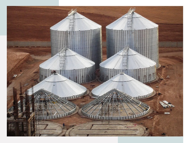 Строительство зерновых силосов в Стрежевом