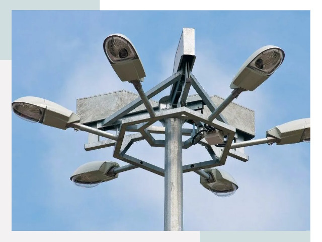 Монтаж осветительных мачт в Стрежевом