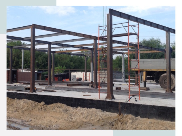 Фундамент для ангаров в Стрежевом