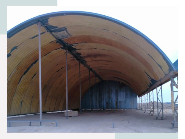 Реконструкция ангаров в Стрежевом